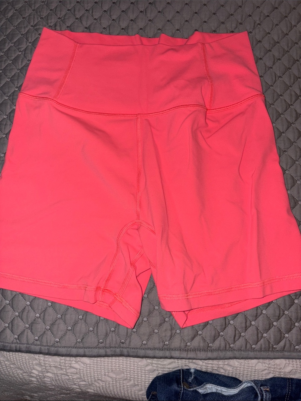 Xhilaration Neon Coral Pink High-Rise Bike Shorts